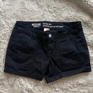 Mossimo Supply Co. Women's Black Mid-Rise Cargo Shorts
